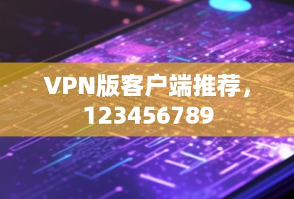 VPN版客户端推荐，123456789