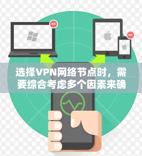 选择VPN网络节点时,需要综合考虑多个因素来确保安全性和高效性。以下是一些关键步骤和建议 选择VPN网络节点时,需要综合考虑多个因素来确保安全性和高效性。以下是一些关键步骤和建议