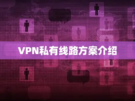 VPN私有线路方案介绍 VPN私有线路方案介绍