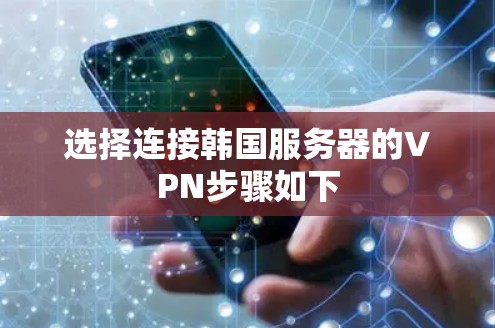 选择连接韩国服务器的VPN步骤如下