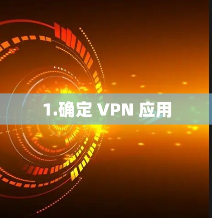 1.确定 VPN 应用 1.确定 VPN 应用